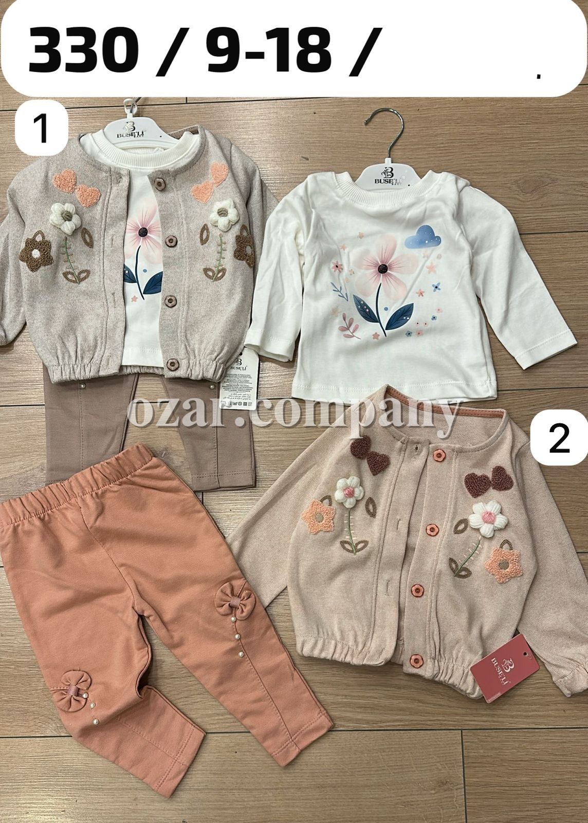 Костюм Тройка Для Девочки Buseli (9-12-18мес.)