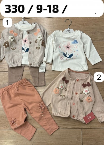 Костюм Тройка Для Девочки Buseli (9-12-18мес.)