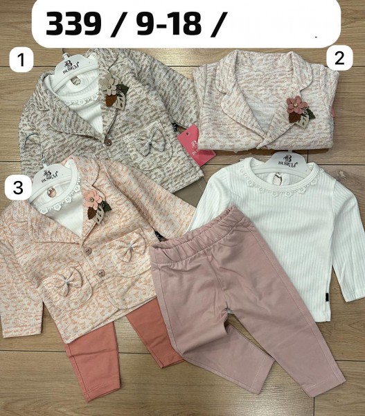 Костюм Тройка Для Девочки Buseli (9-12-18мес.)