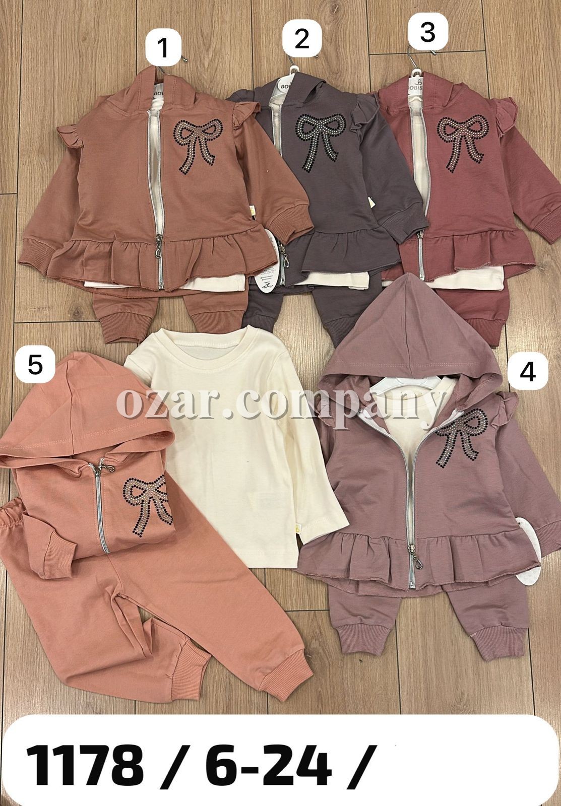 Костюм Тройка Для Девочки Bobisko (9-12-18-24мес.)