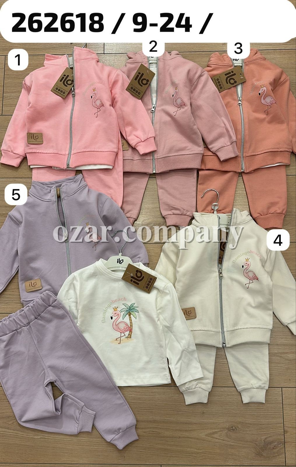 Костюм Тройка Для Девочки ILO (9-12-18-24мес.)