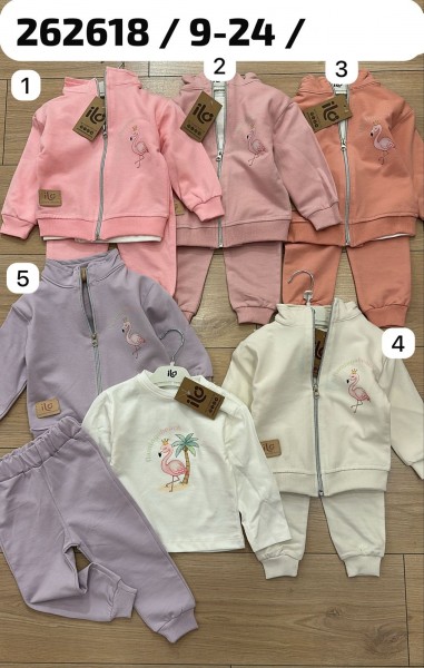 Костюм Тройка Для Девочки ILO (9-12-18-24мес.)