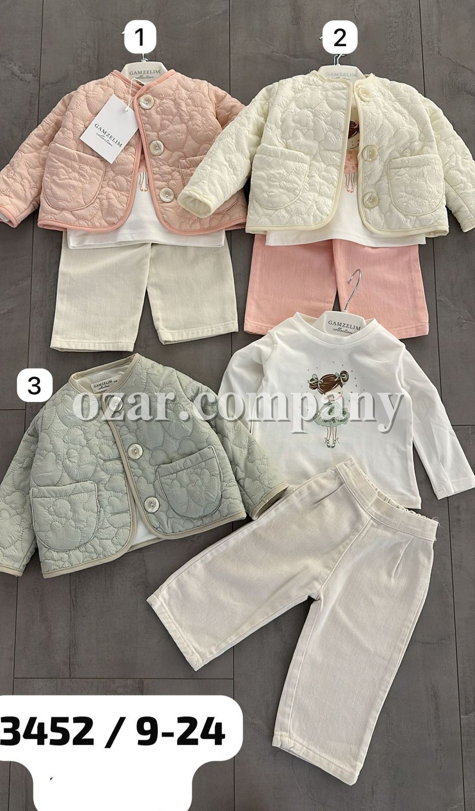 Костюм Тройка Для Девочки Gamzelim (9-12-18-24мес.)
