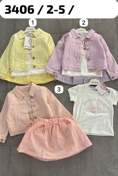 Костюм Тройка Для Девочки Gamzelim (2-3-4-5лет)