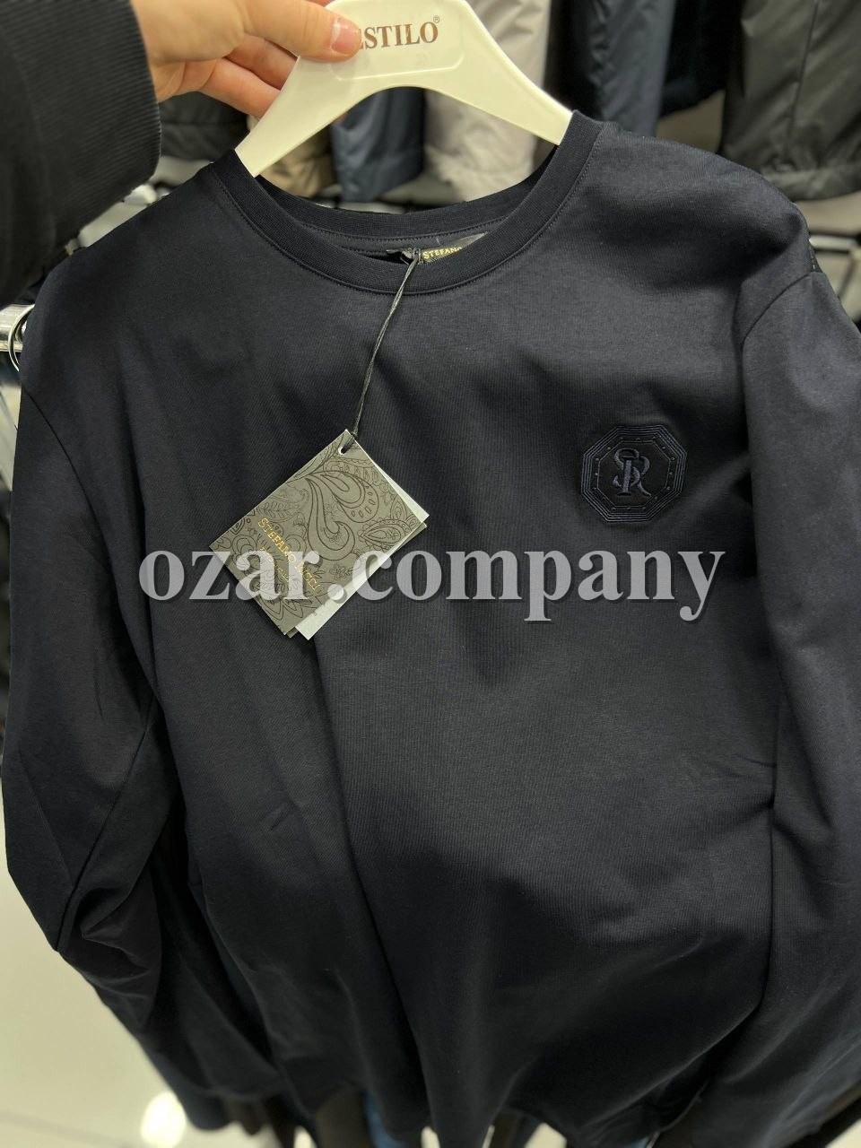 Мужская Футболка На Длинный Рукав Stefano Ricci