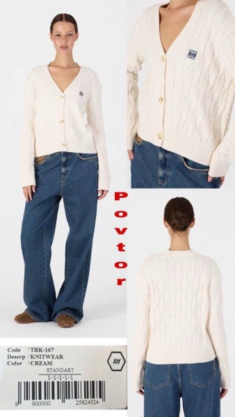 Женский Трикотажный Кардиган A.M.N.