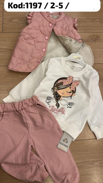 Костюм Тройка Для Девочки Partner (2-3-4-5лет)