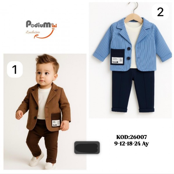 Костюм Тройка Для Мальчика PodiuMini (9-12-18-24мес.)