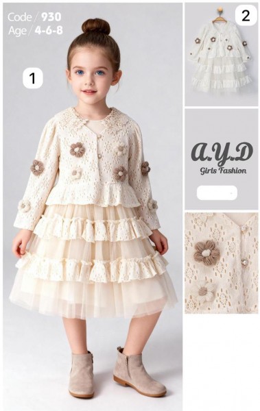 Платье Для Девочки AYD (4-6-8лет)