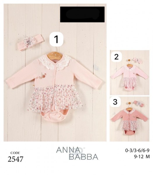 Бодик Для Девочки Anna Babba (0-3/3-6/6-9/9-12мес.)