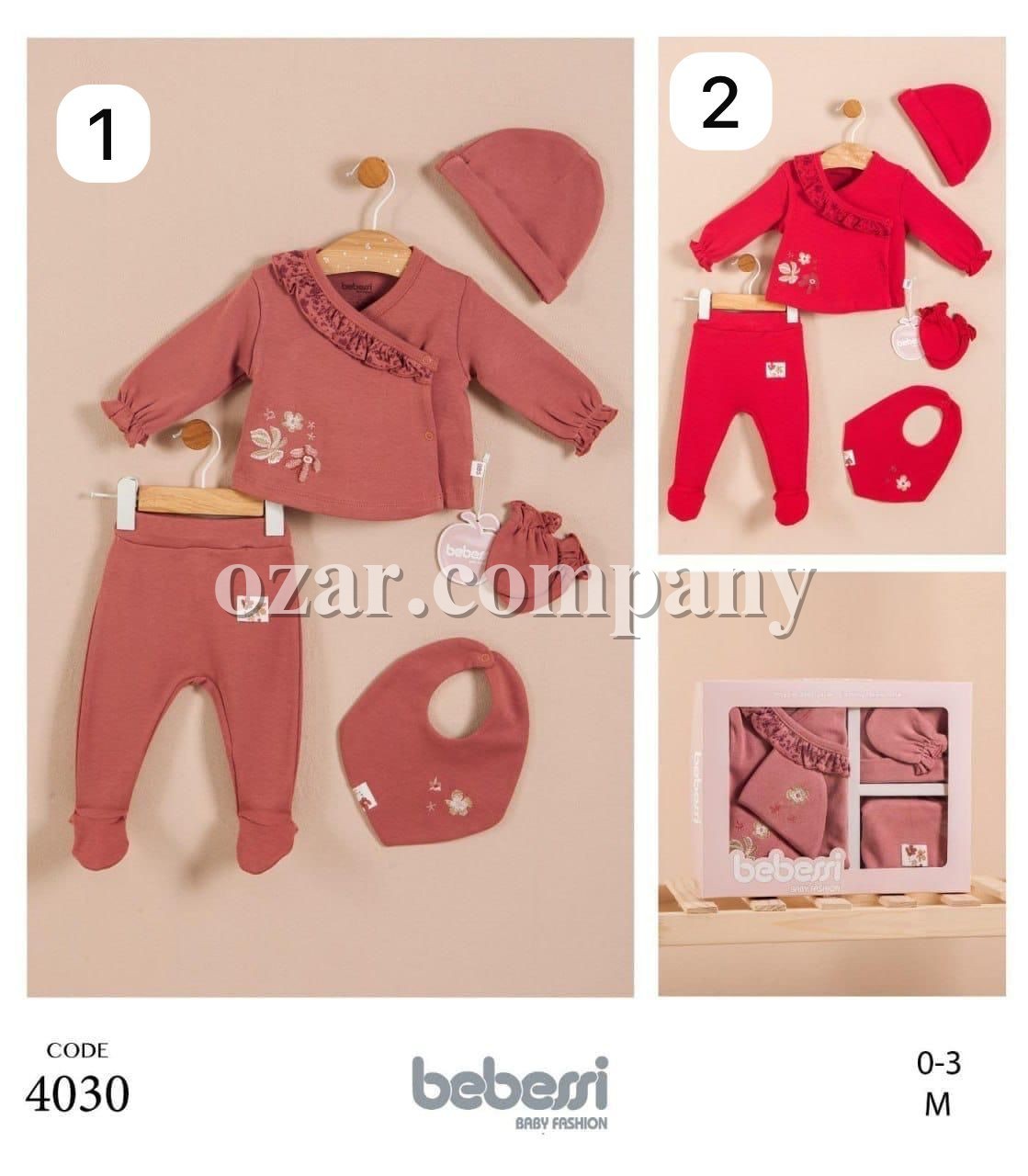 Коробочный Набор Для Девочки Bebessi (0-3м)