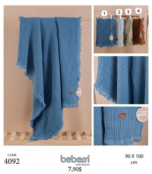 Муслиновая Пелёнка Для Новорождённых Bebessi (90*100см)