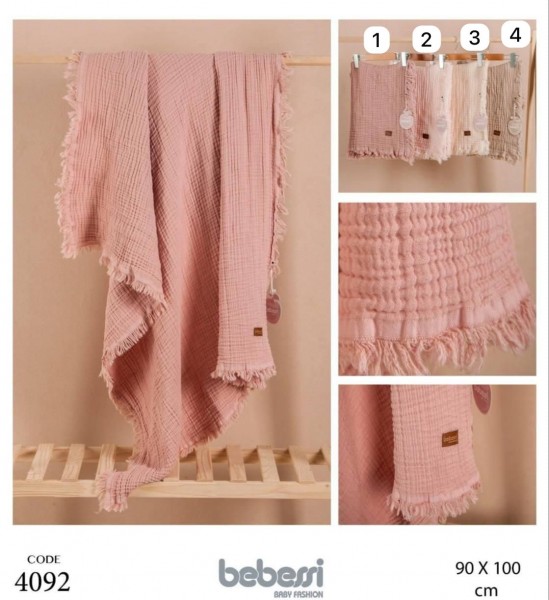 Муслиновая Пелёнка Для Новорождённых Bebessi (90*100см)