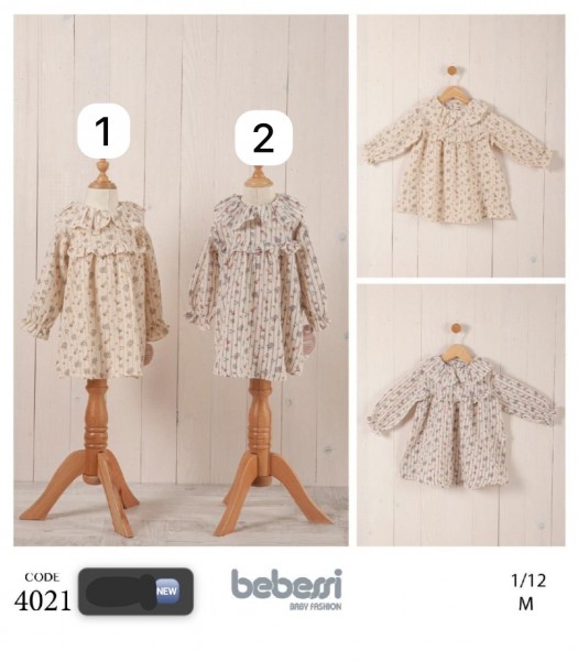 Платье Для Девочки Bebessi (1-3/3-6/6-9/9-12мес.)