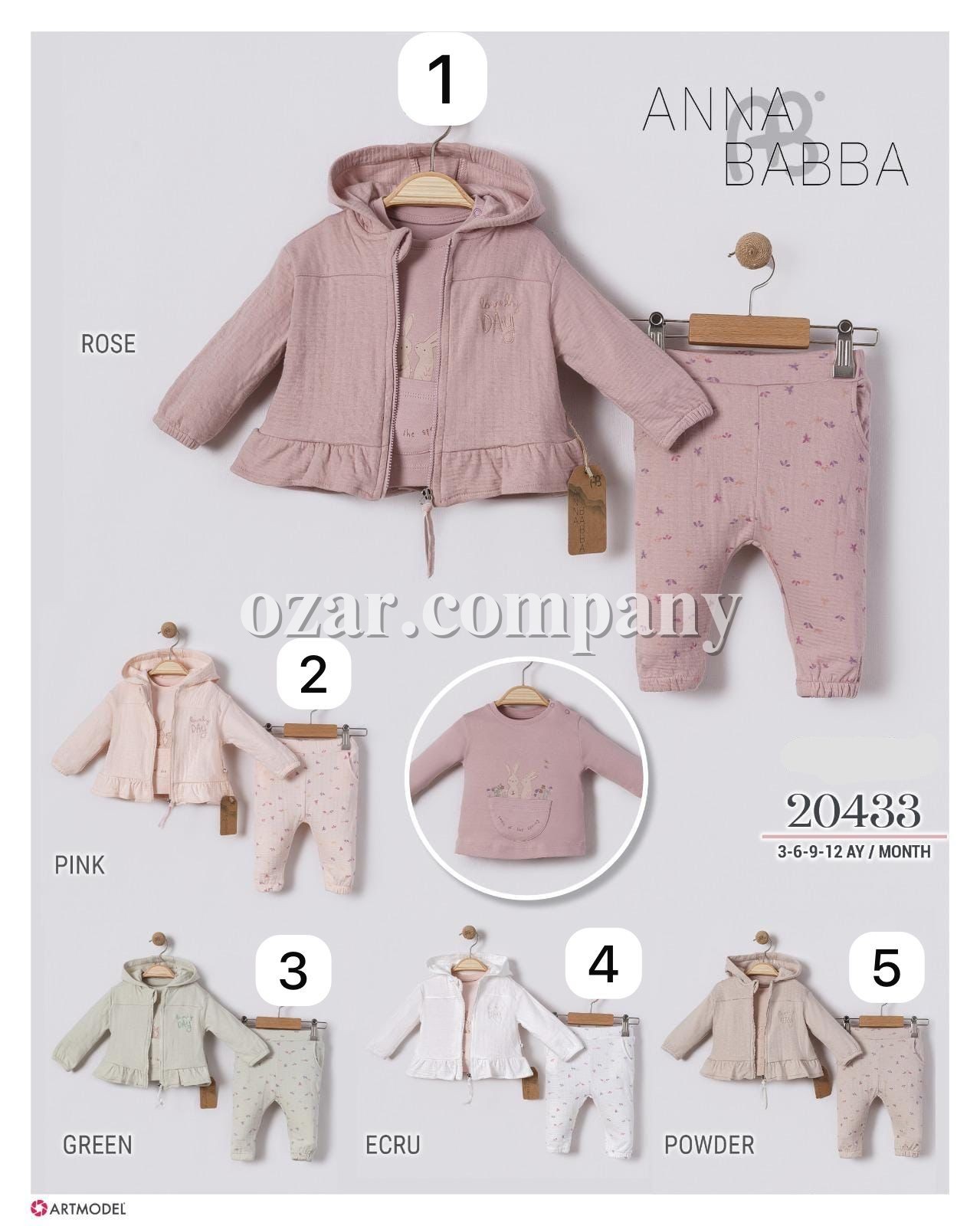 Костюм Тройка Для Девочки Anna Babba (3-6-9-12мес.)