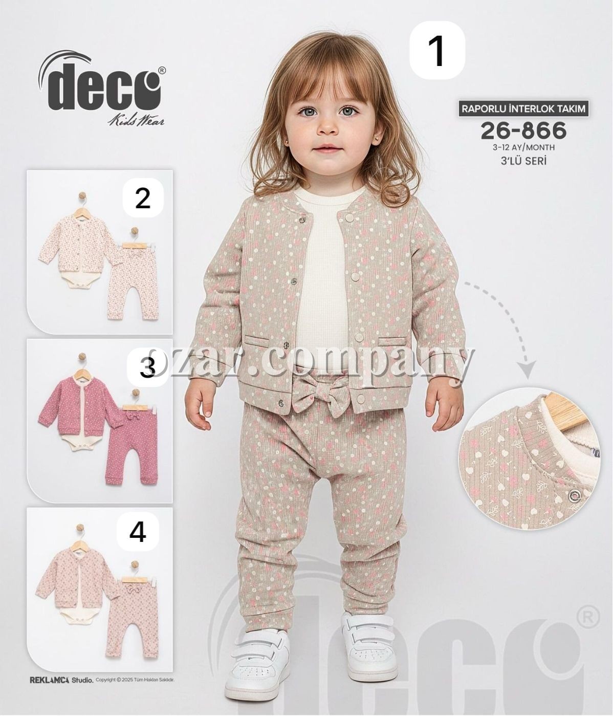 Комплект Для Девочки Deco (3-6/6-9/9-12мес.)