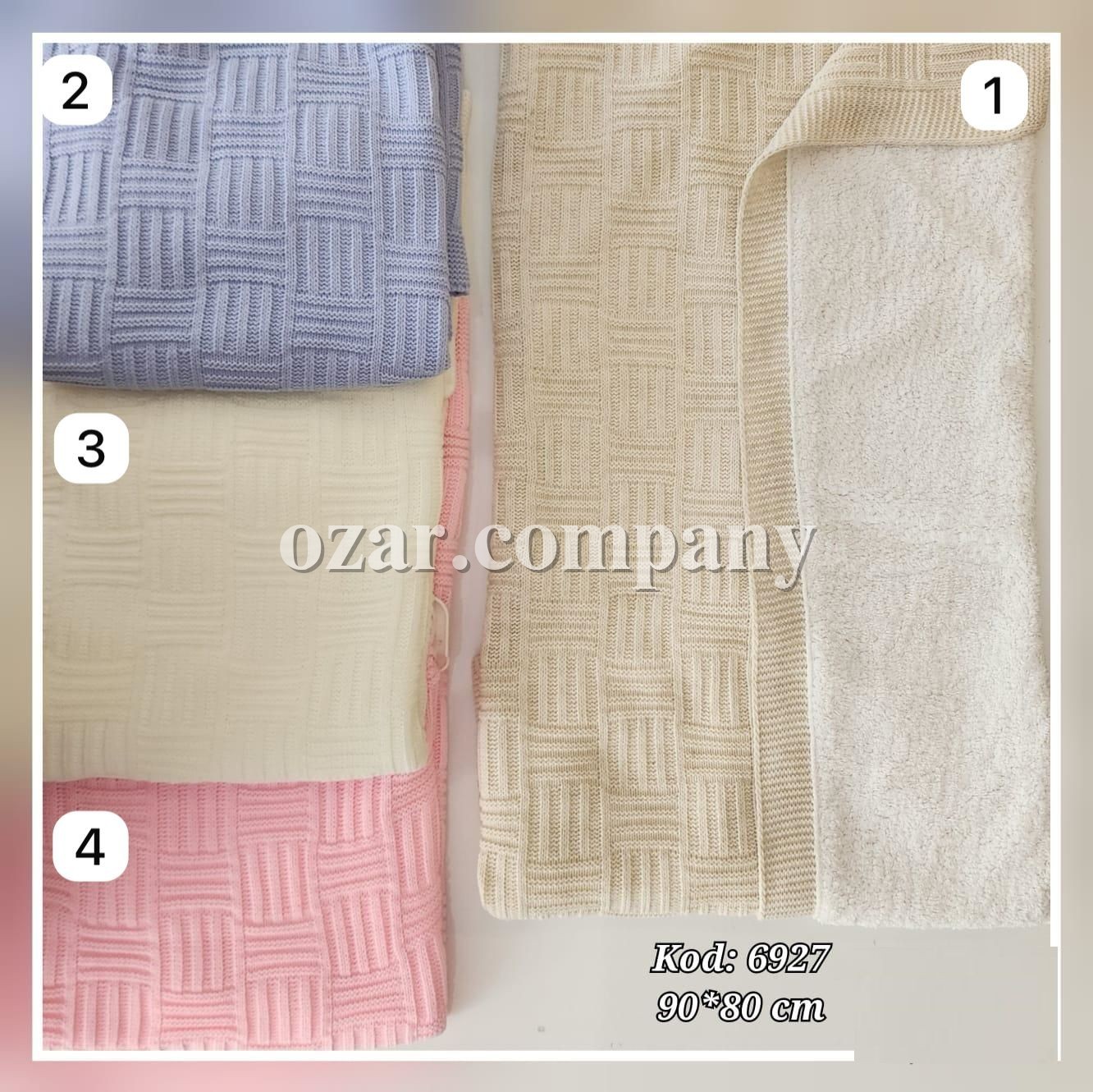 Утеплённый Плед Для Новорождённых Becol (80*90см) 