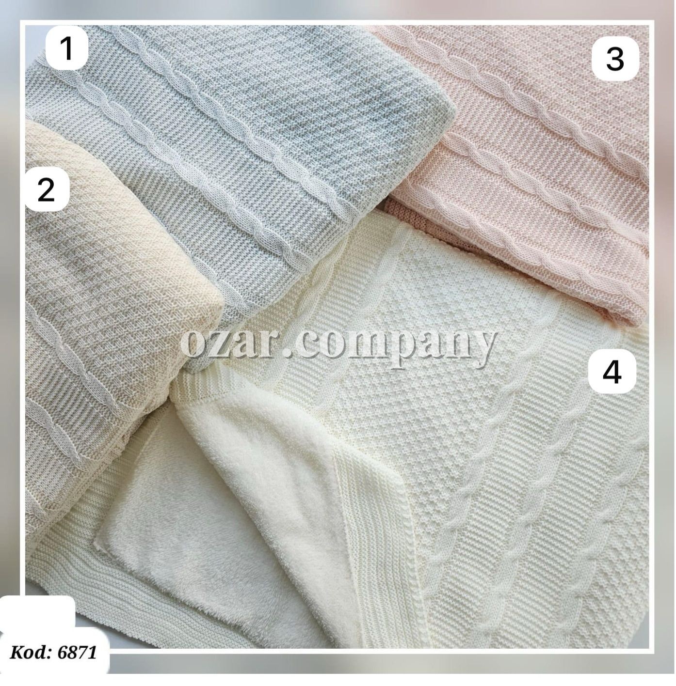 Утеплённый Плед Для Новорождённых Becol (80*90см) 