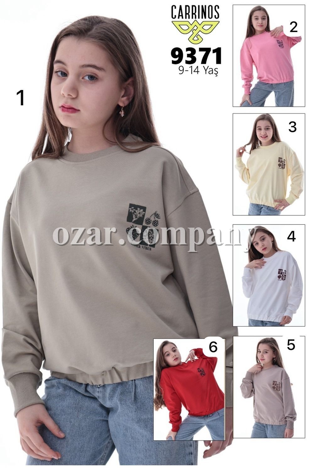 Свитшот Для Девочки Carrinos (9-10-11-12-13-14лет)