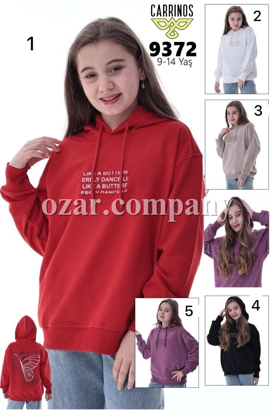 Худи Для Девочки Carrinos (9-10-11-12-13-14лет)