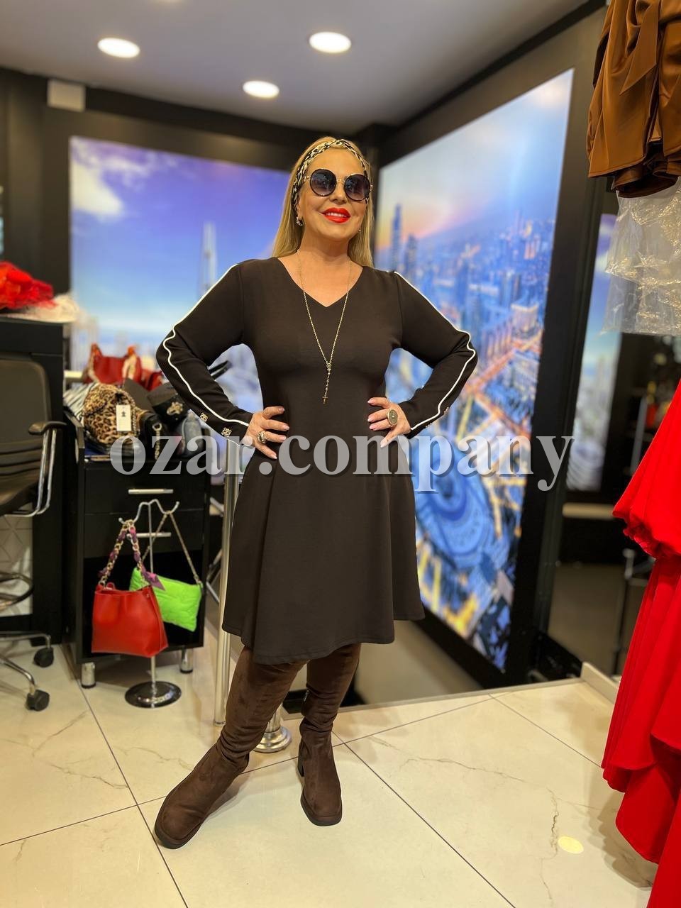 Женское Платье Iness (Большие размеры)