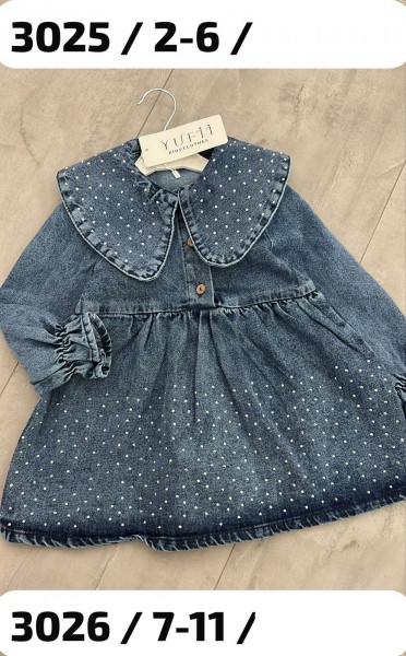 Джинсовое Платье Для Девочки Yufii (7-8-9-10-11лет)