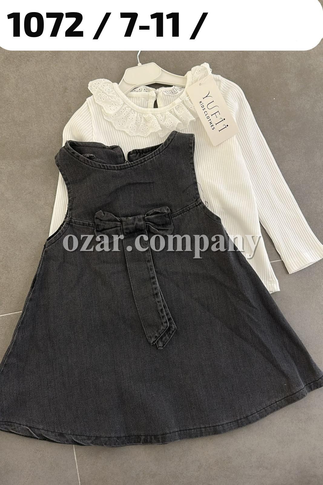 Джинсовый Сарафан Для Девочки Yufii (7-8-9-10-11лет)