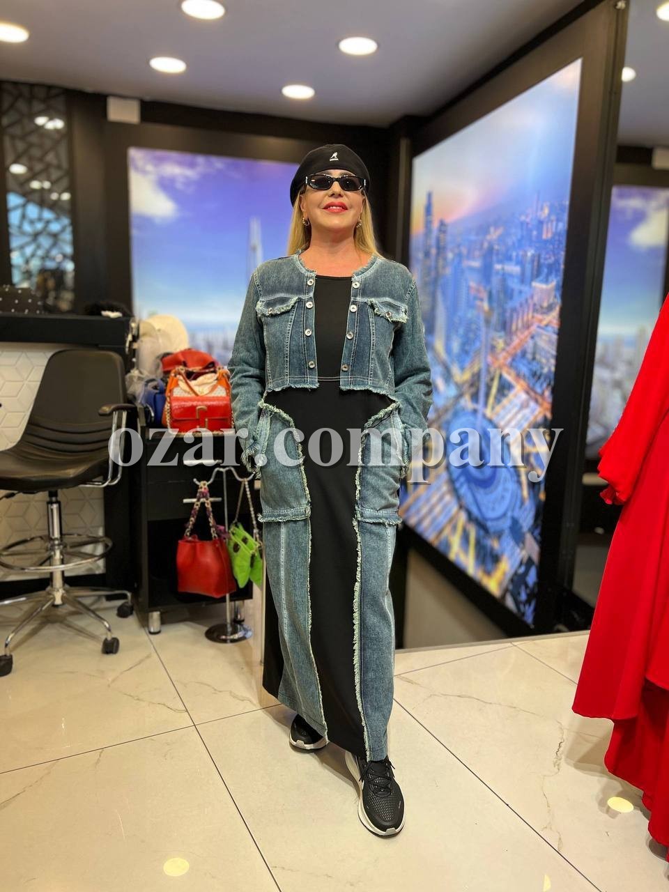 Женское Джинсовое Платье Iness (Большие размеры)