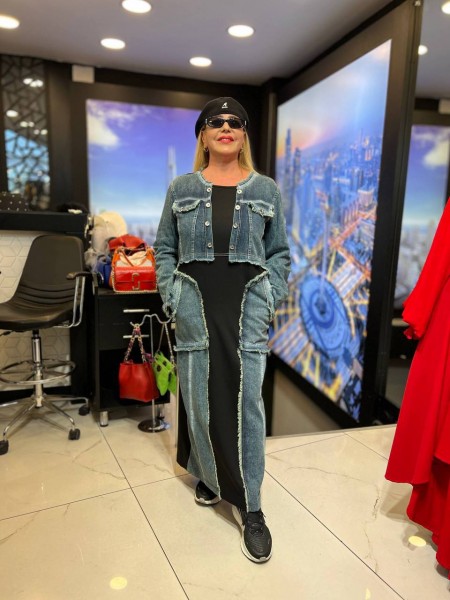 Женское Джинсовое Платье Iness (Большие размеры)