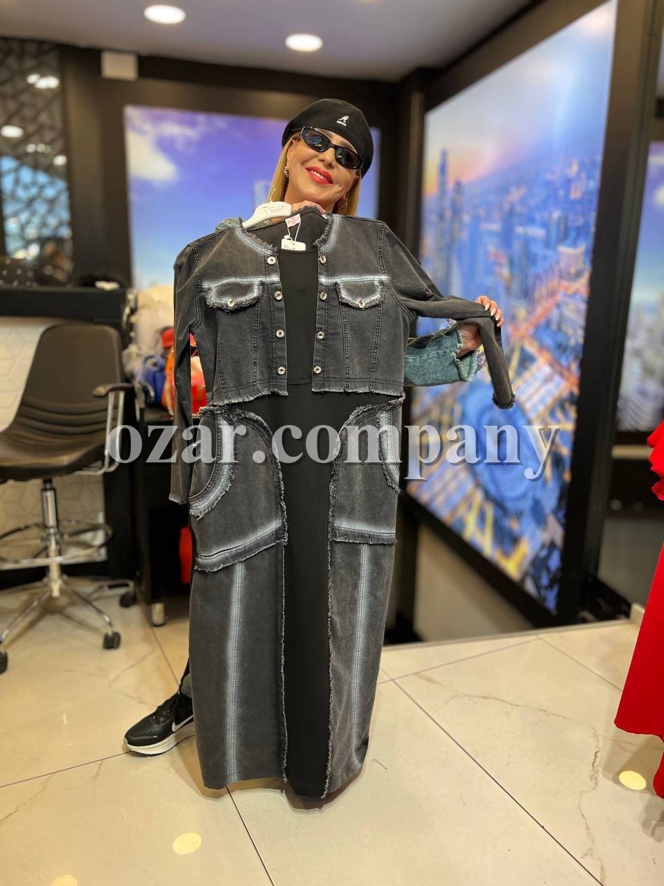 Женское Джинсовое Платье Iness (Большие размеры)