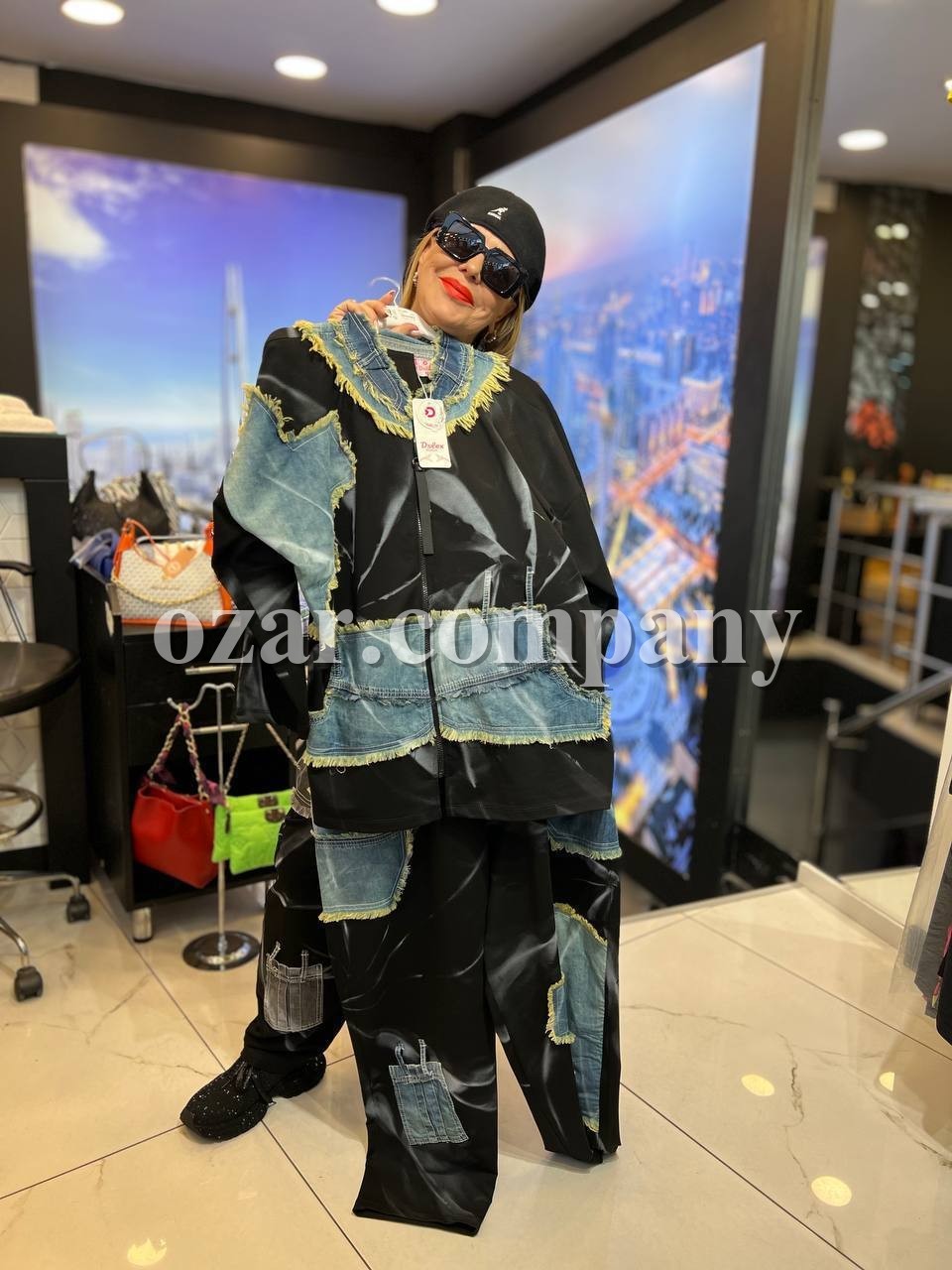 Женский Джинсовый Костюм Iness (Большие размеры)