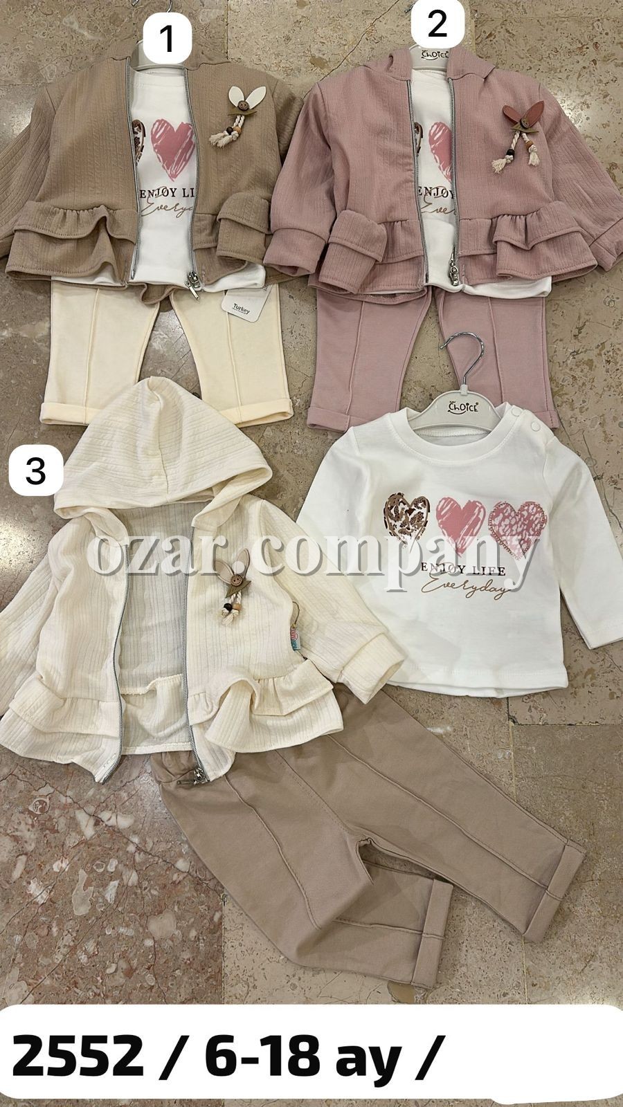 Костюм Тройка Для Девочки Choice (6-9-12-18мес.)