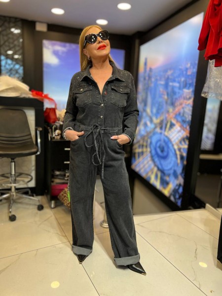 Женский Джинсовый Комбинезон Iness (Большие размеры)