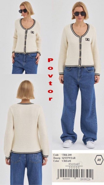 Женский Трикотажный Кардиган A.M.N.