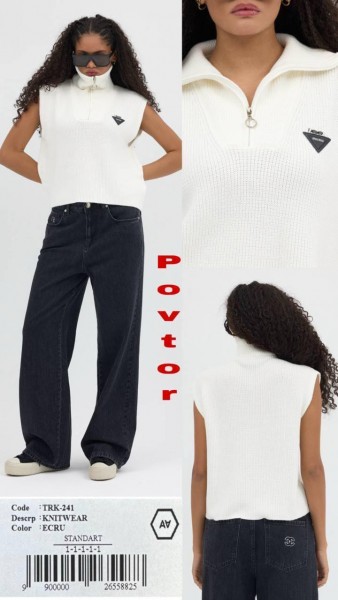 Женский Трикотажный Жилет A.M.N.