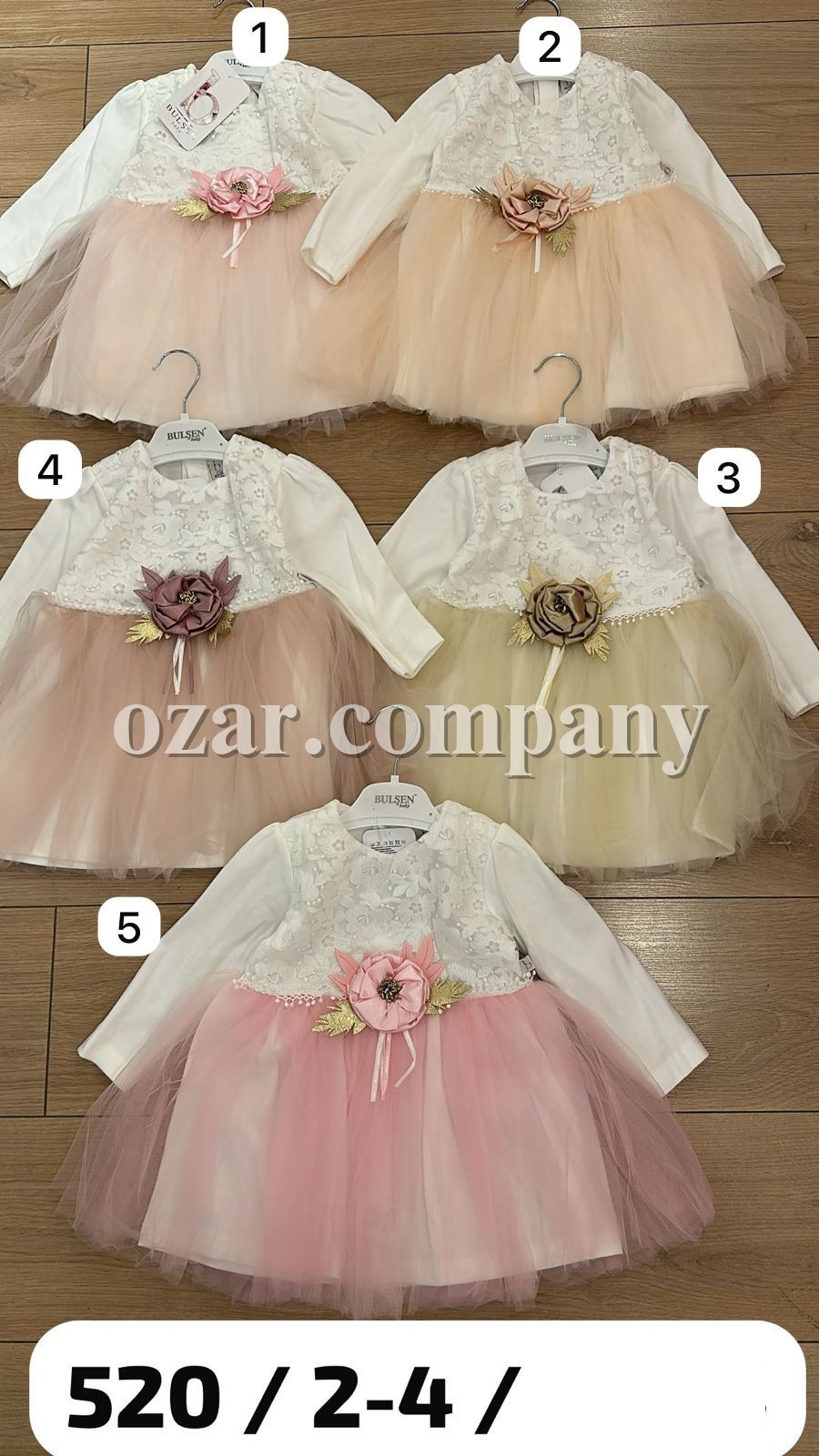 Нарядное Платье Для Девочки Bulsen (2-3-4лет) 