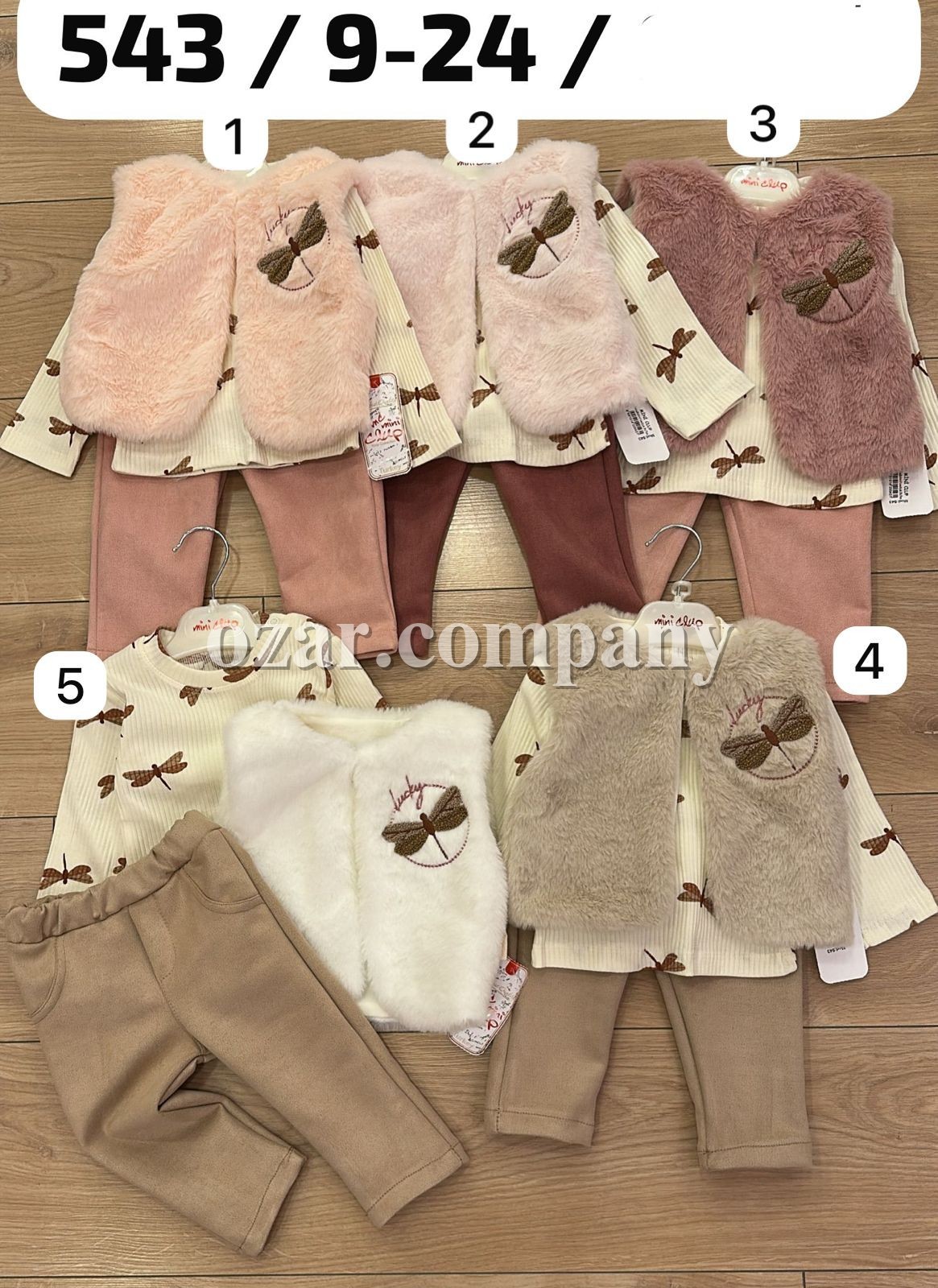 Костюм Тройка Для Девочки Mini Clup (9-12-18-24мес.)