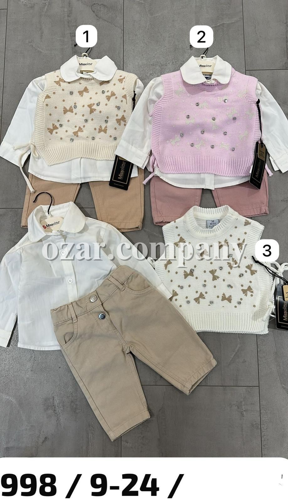 Костюм Тройка Для Девочки Misselitte(9-12-18-24мес.)