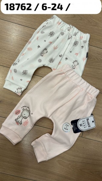 Пара Штанишек Для Девочки Miniworld (6-12-18-24мес. по 2шт.)