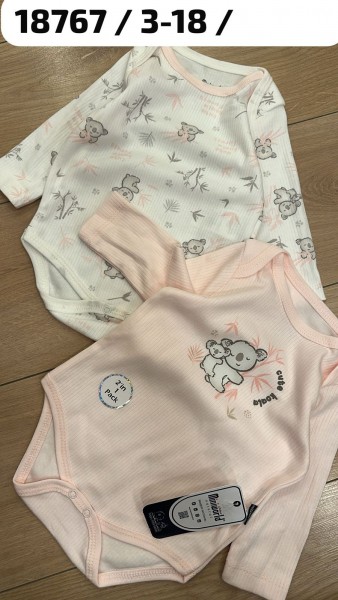 Пара Бодиков Для Девочки Miniworld (3-6/6-9/9-12/12-18мес. по 2шт.)