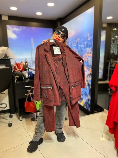 Женский Джинсовый Костюм Iness (Большие размеры)