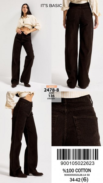 Женские Вельветовые Джинсы ITS Basic  