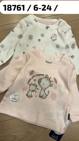 Пара Свитшотов Для Девочки Miniworld (3-6/6-9/9-12/12-18мес. по 2шт.)