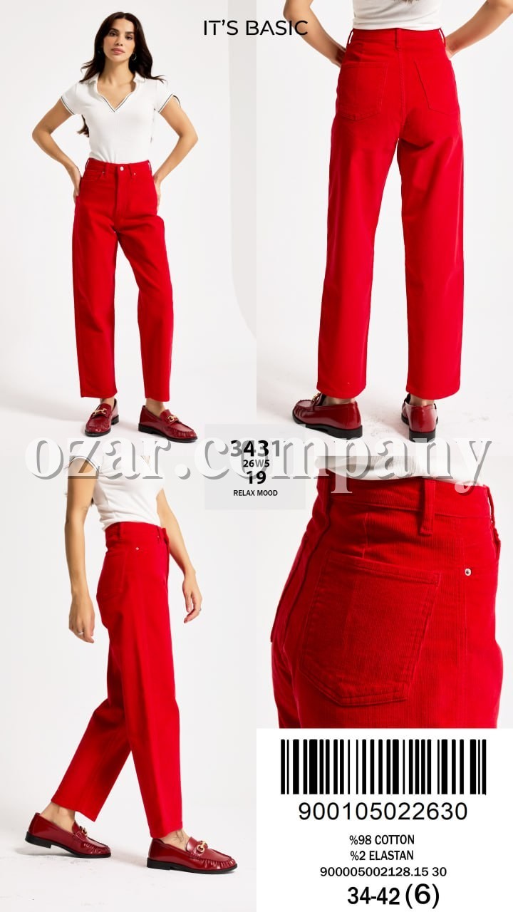 Женские Вельветовые Джинсы ITS Basic  