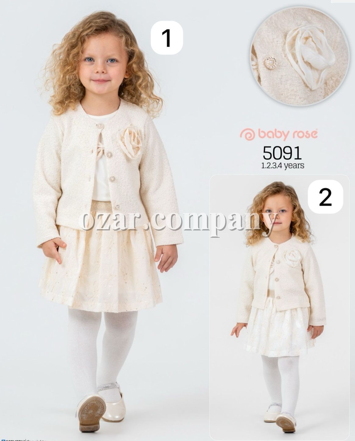 Костюм Тройка Для Девочки Baby Rose (1-2-3-4лет) 