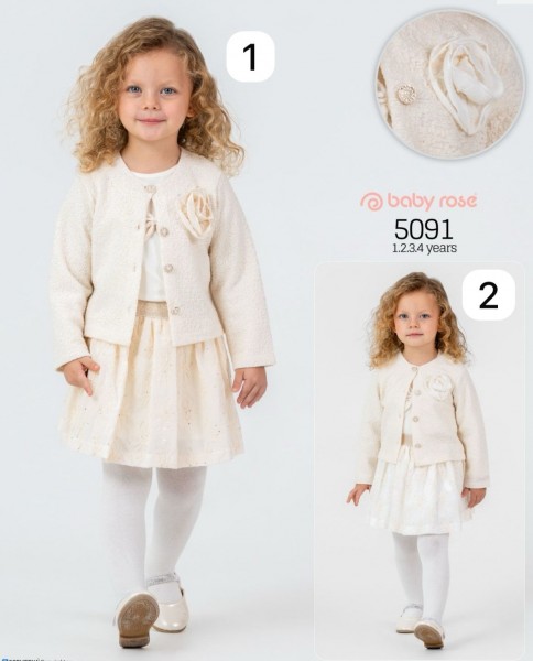 Костюм Тройка Для Девочки Baby Rose (1-2-3-4лет) 