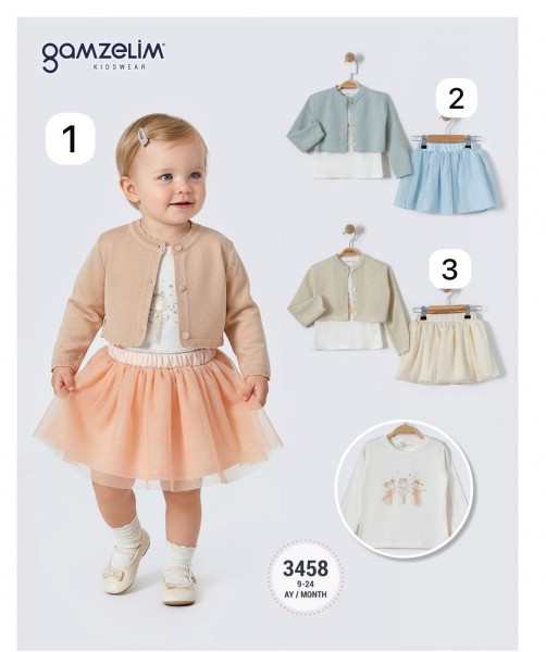Костюм Тройка Для Девочки Gamzelim (9-12-18-24мес.)