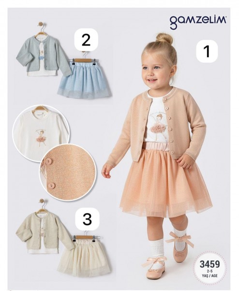 Костюм Тройка Для Девочки Gamzelim (2-3-4-5лет)