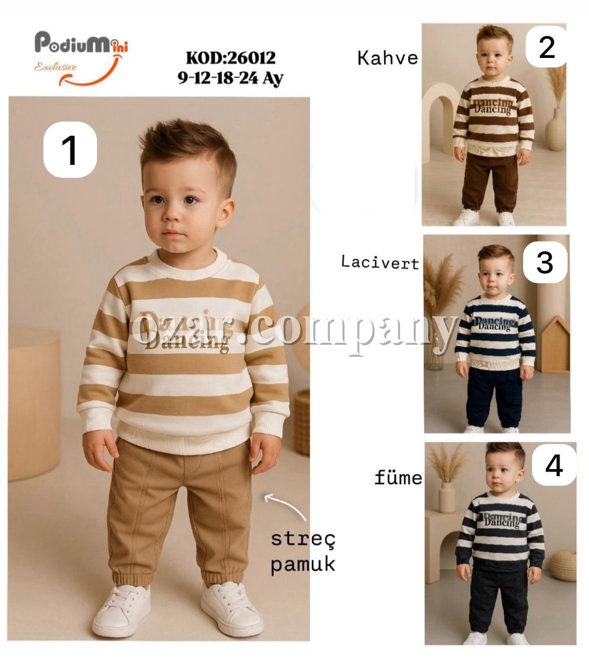 Костюм Тройка Для Мальчика PodiuMini (9-12-18-24мес.)