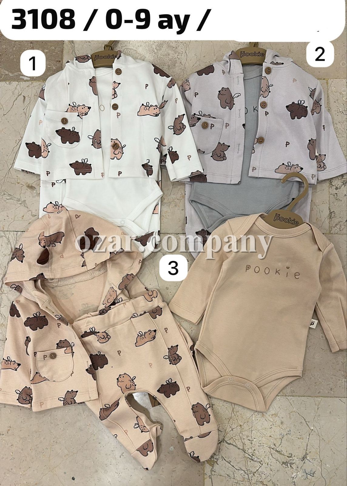 Комплект Для Новорождённых Pookie (0-3/3-6/6-9мес.)